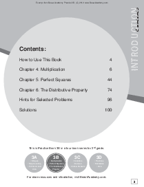 Practice Book: Table of Contents Thumbnail
